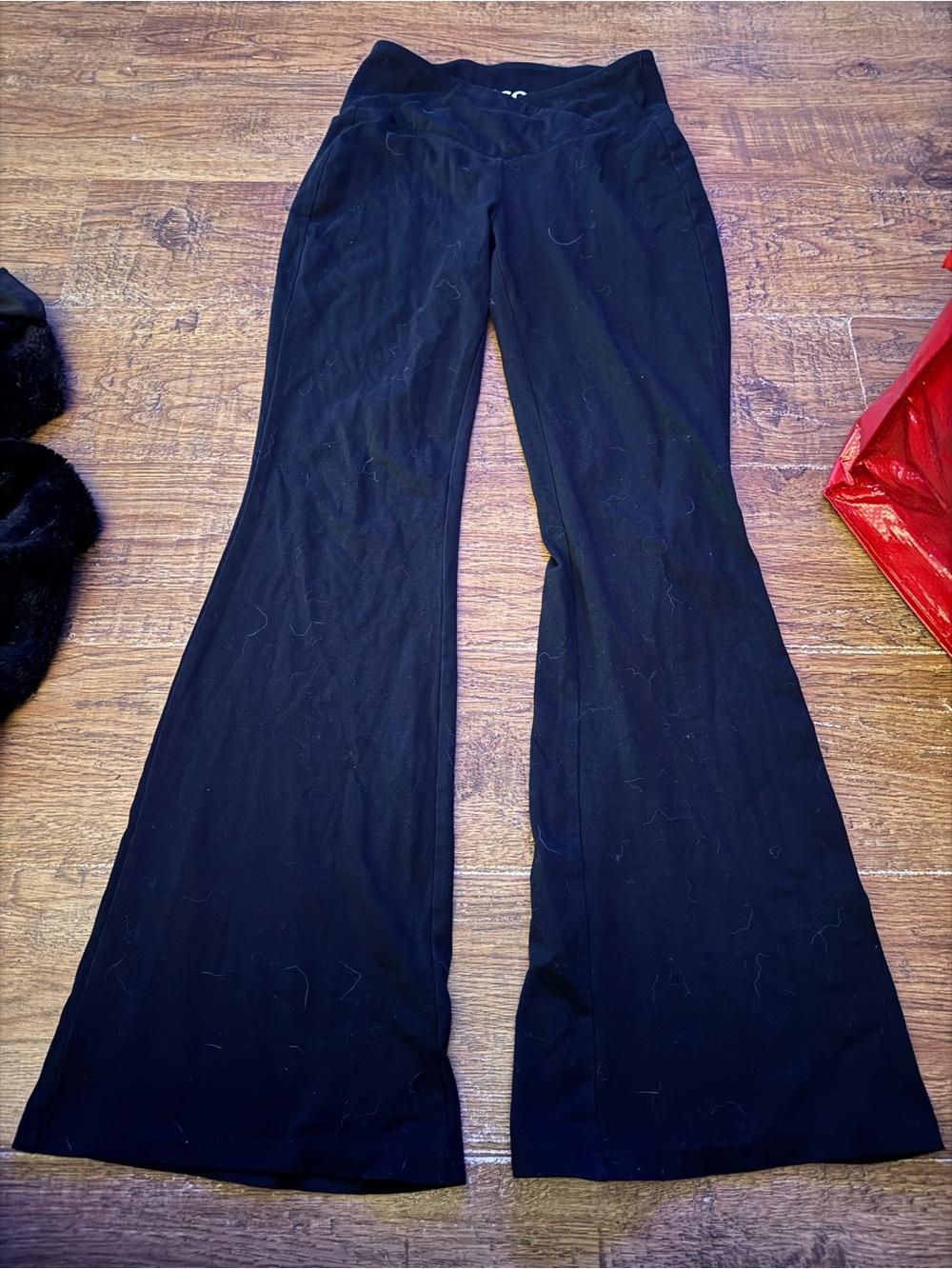 Women's Black Flare Athletic Pants SO size small S